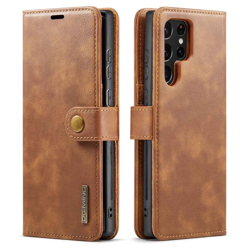 Samsung Galaxy S23 Ultra Magnet Wallet Cognac