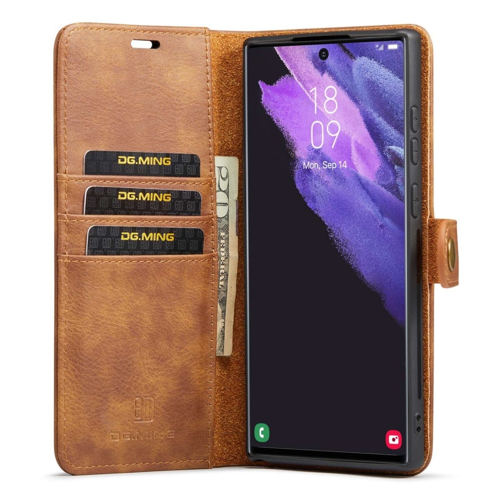 Samsung Galaxy S23 Ultra Magnet Wallet Cognac