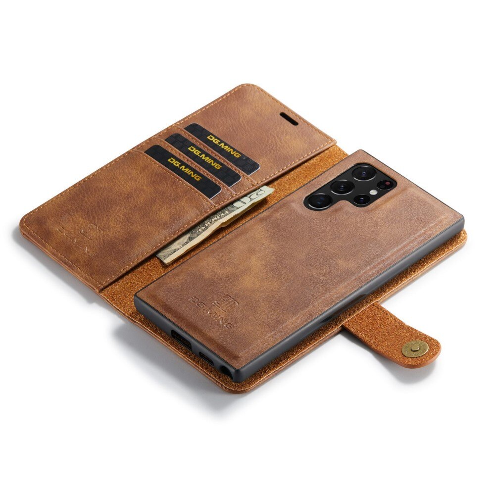 Samsung Galaxy S23 Ultra Magnet Wallet Cognac