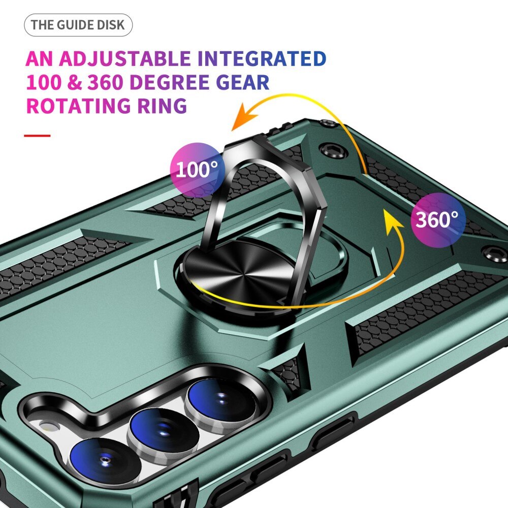 Samsung Galaxy S23 Hybrid Case Tech Ring Green