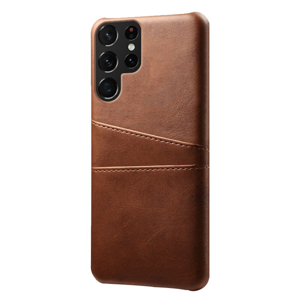 Samsung Galaxy S23 Ultra Card Slots Case Brown