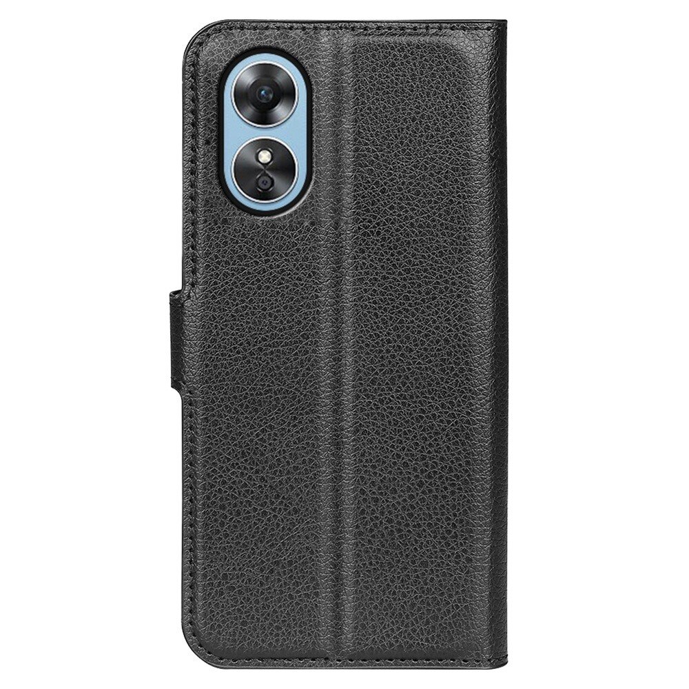 Oppo A17k Wallet Book Cover Black