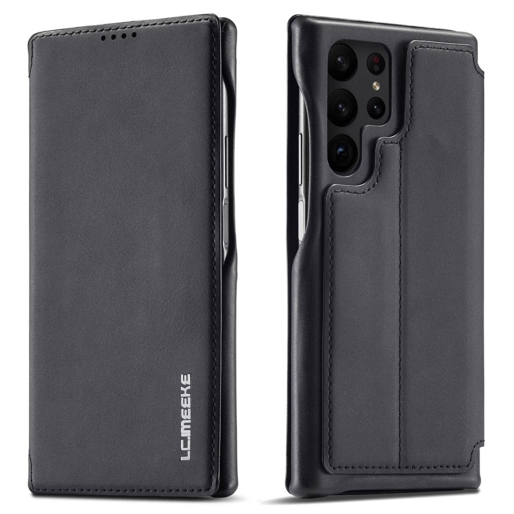 Samsung Galaxy S23 Ultra Slim Wallet Case Black