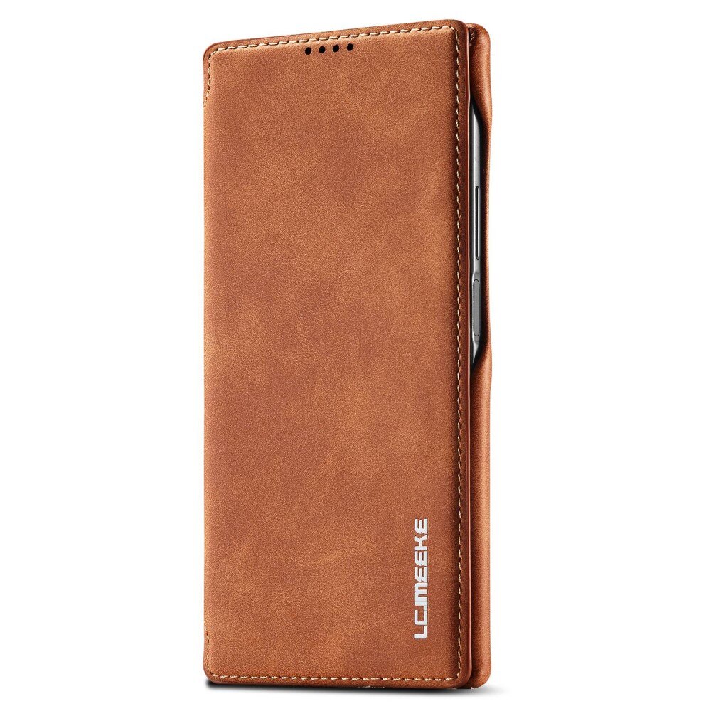 Samsung Galaxy S23 Ultra Slim Wallet Case cognac