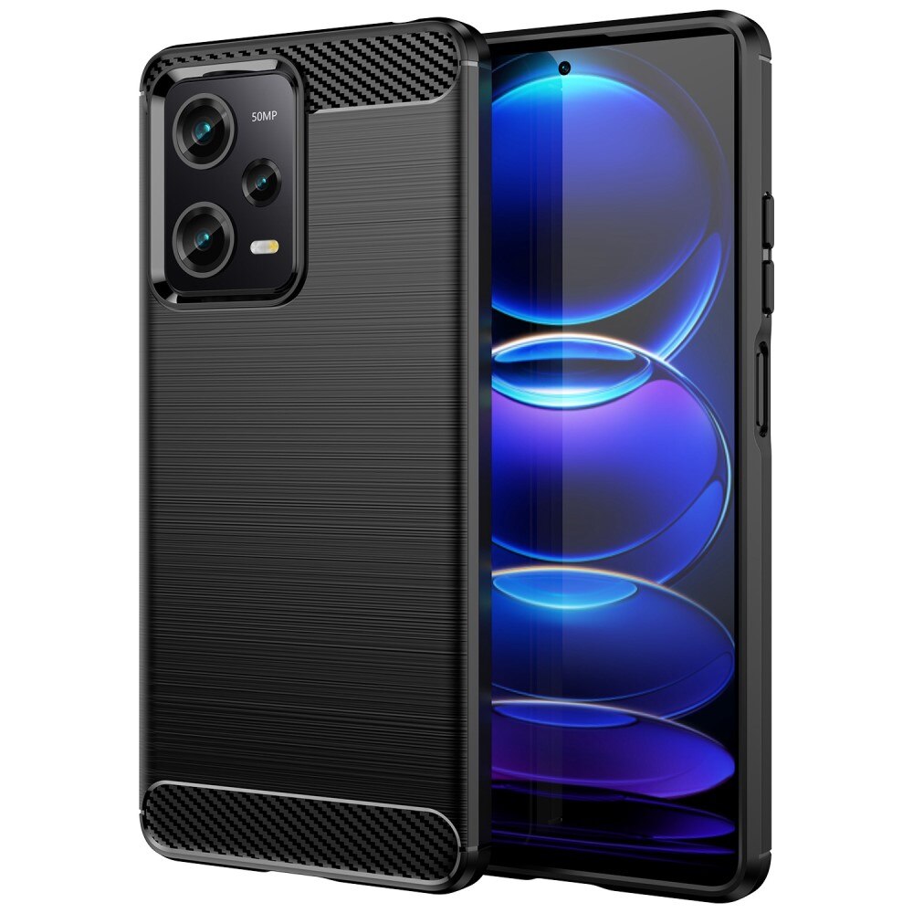 Xiaomi Redmi Note 12 Pro Brushed TPU Case Black