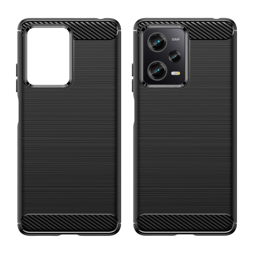 Xiaomi Redmi Note 12 Pro Brushed TPU Case Black