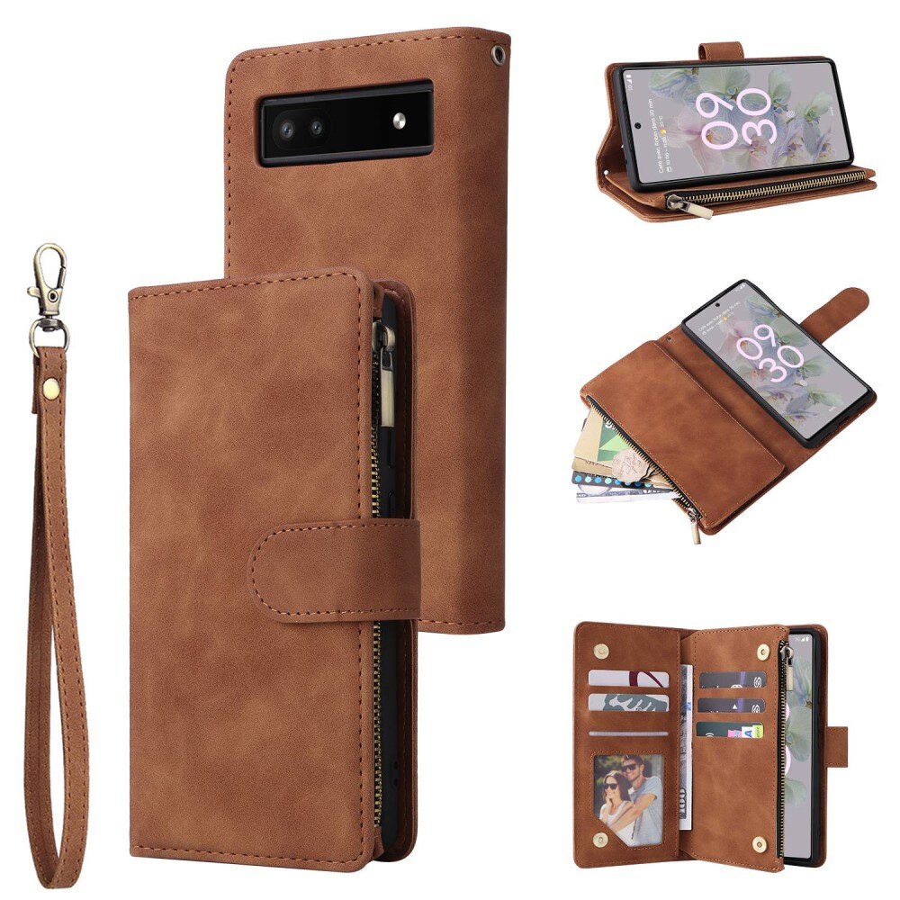 Google Pixel 7 Wallet/Purse Brown