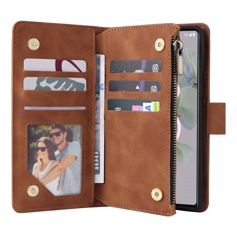 Google Pixel 7 Wallet/Purse Brown