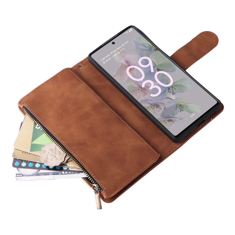 Google Pixel 7 Wallet/Purse Brown