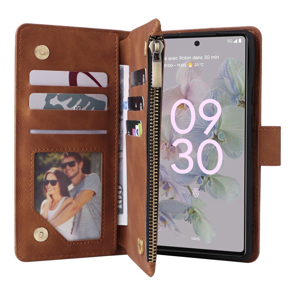 Google Pixel 7 Wallet/Purse Brown