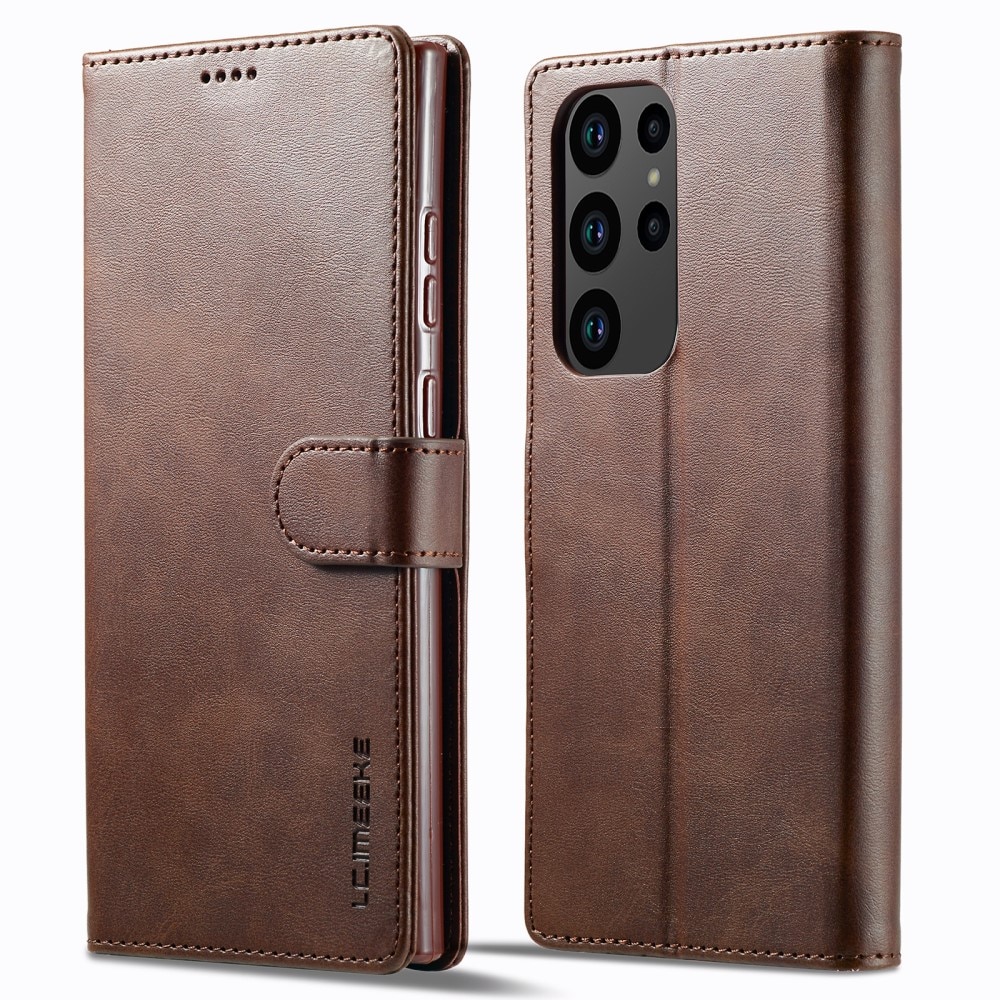 Samsung Galaxy S23 Ultra Wallet Case Brown