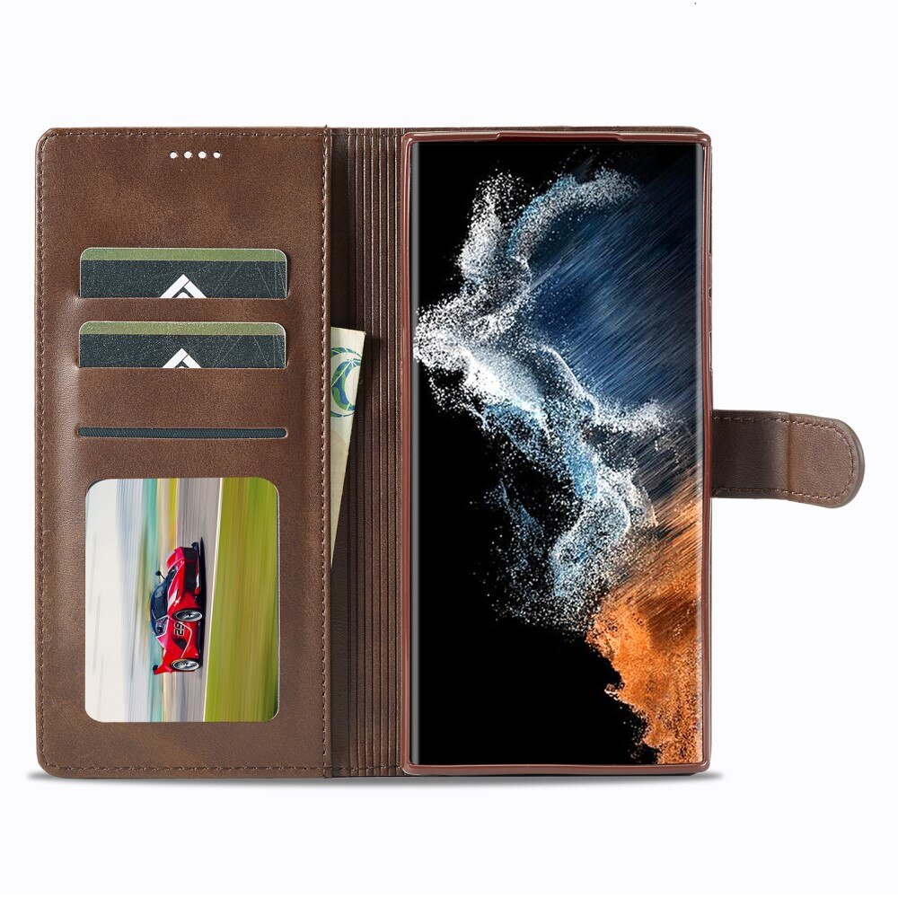 Samsung Galaxy S23 Ultra Wallet Case Brown