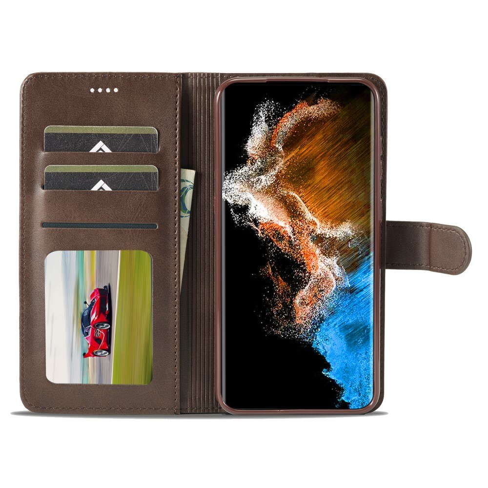 Samsung Galaxy S23 Wallet Case Brown