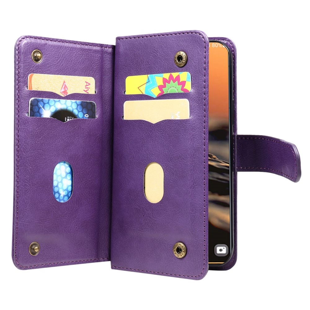 Samsung Galaxy S23 Ultra Wallet Cover Multi-slot Purple