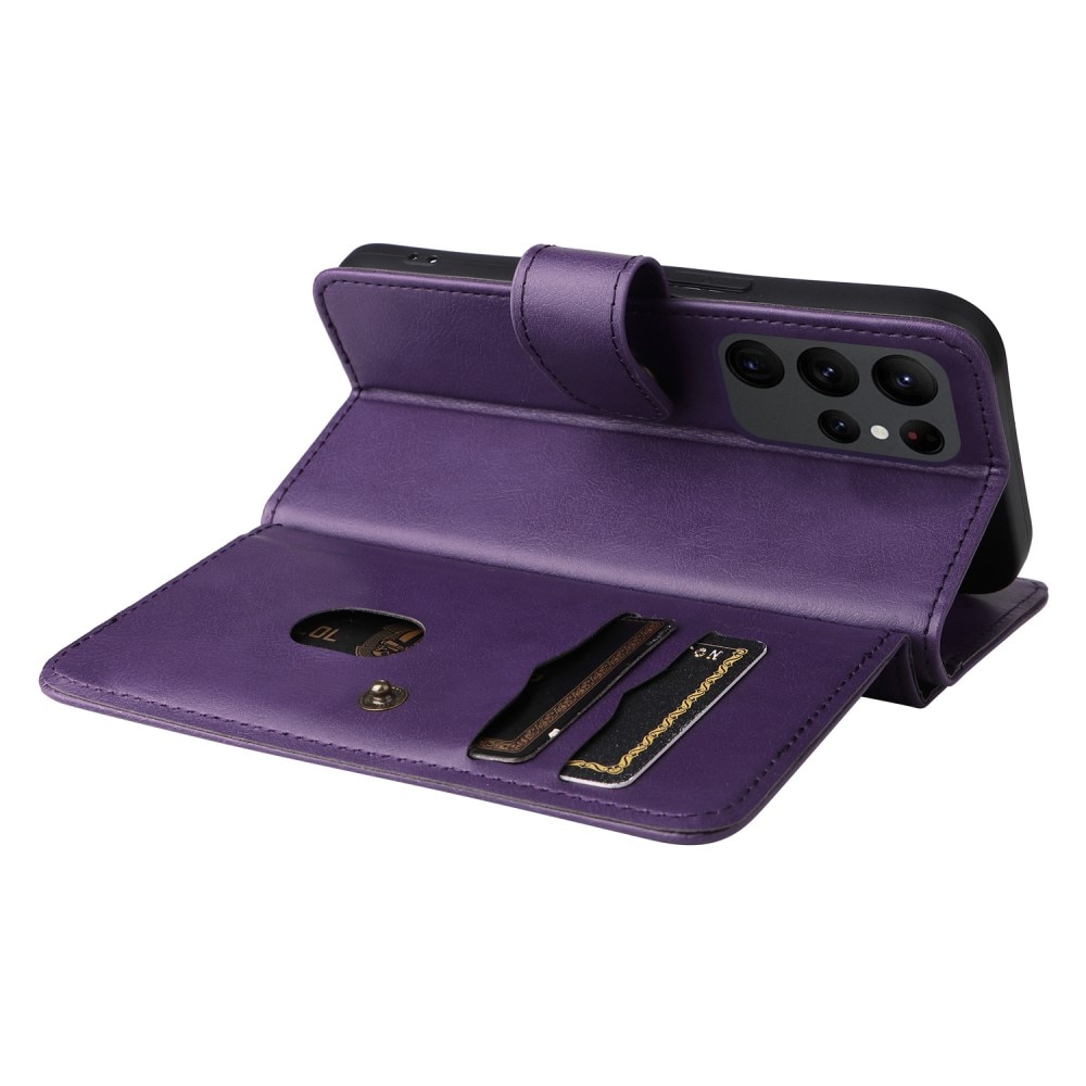 Samsung Galaxy S23 Ultra Wallet Cover Multi-slot Purple