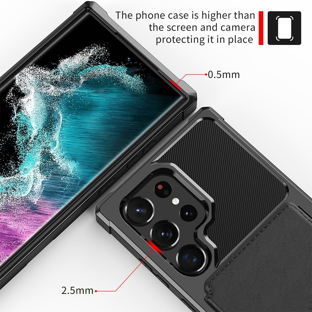 Samsung Galaxy S23 Ultra Tough Multi-slot Case Black