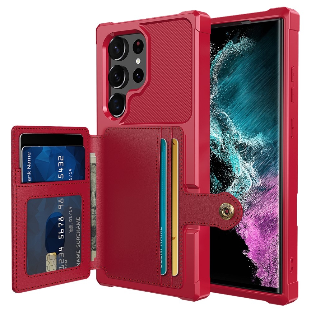 Samsung Galaxy S23 Ultra Tough Multi-slot Case Red