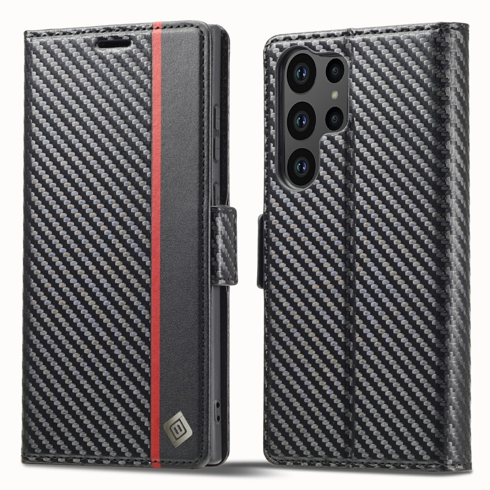 Samsung Galaxy S23 Ultra Wallet Case Carbon Fiber