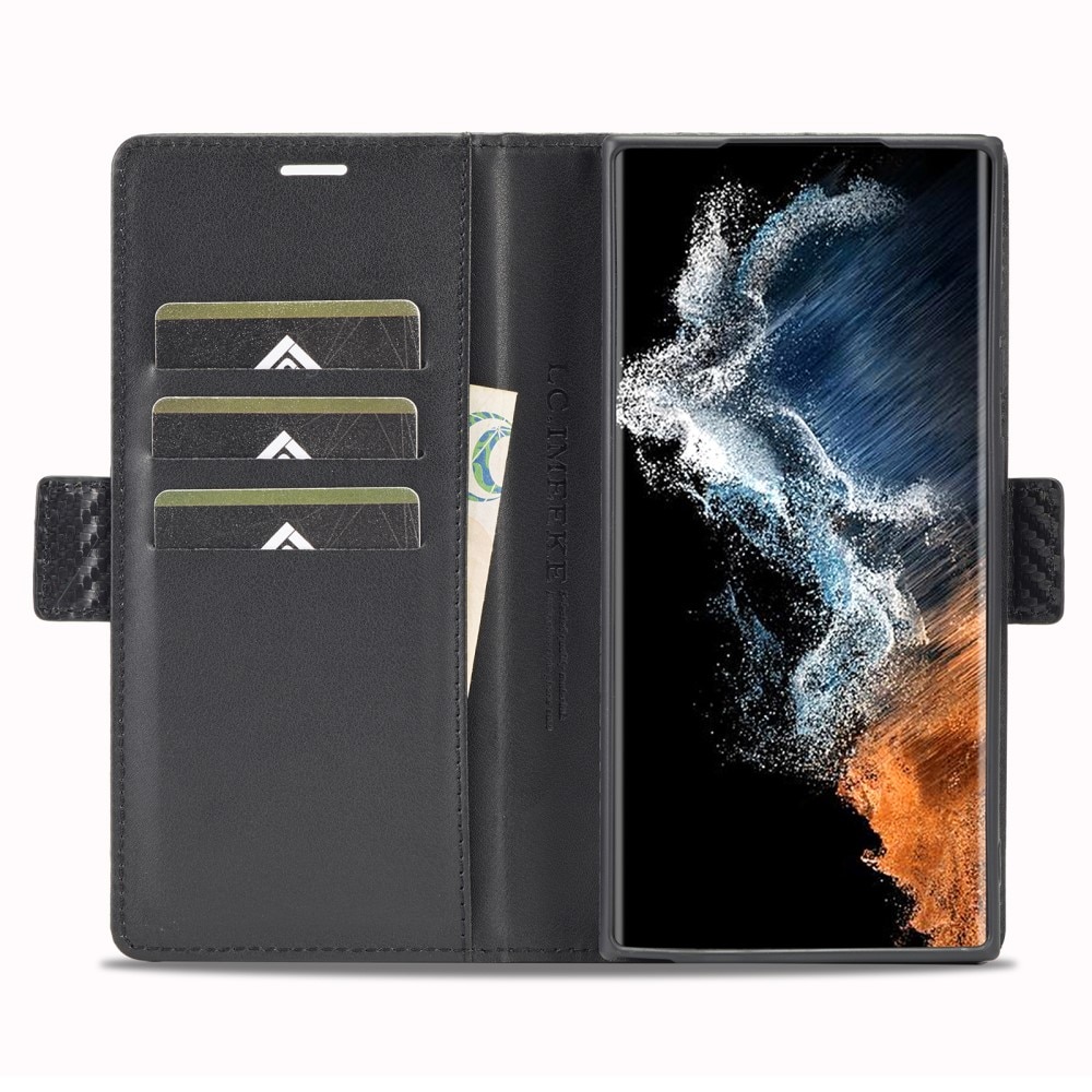Samsung Galaxy S23 Ultra Wallet Case Carbon Fiber