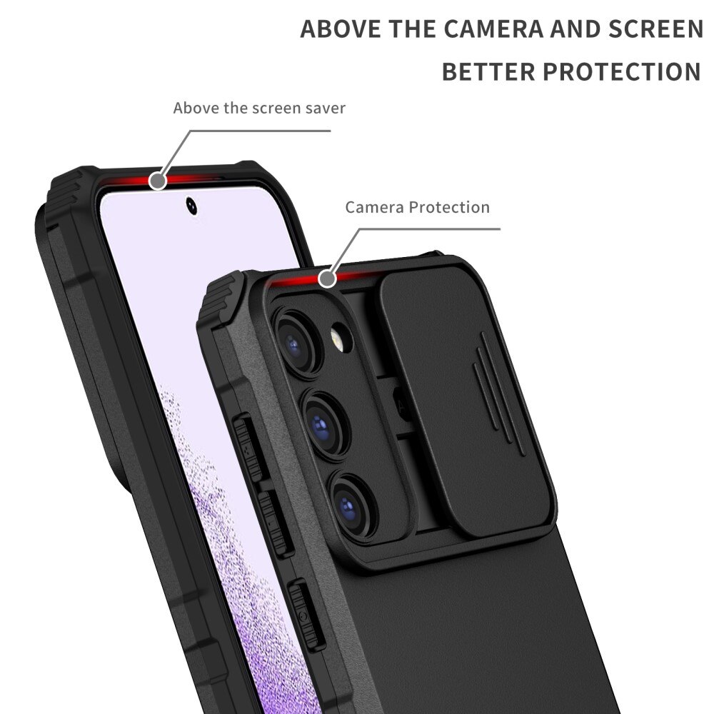 Samsung Galaxy S23 Kickstand Case w. Camera Protector Black