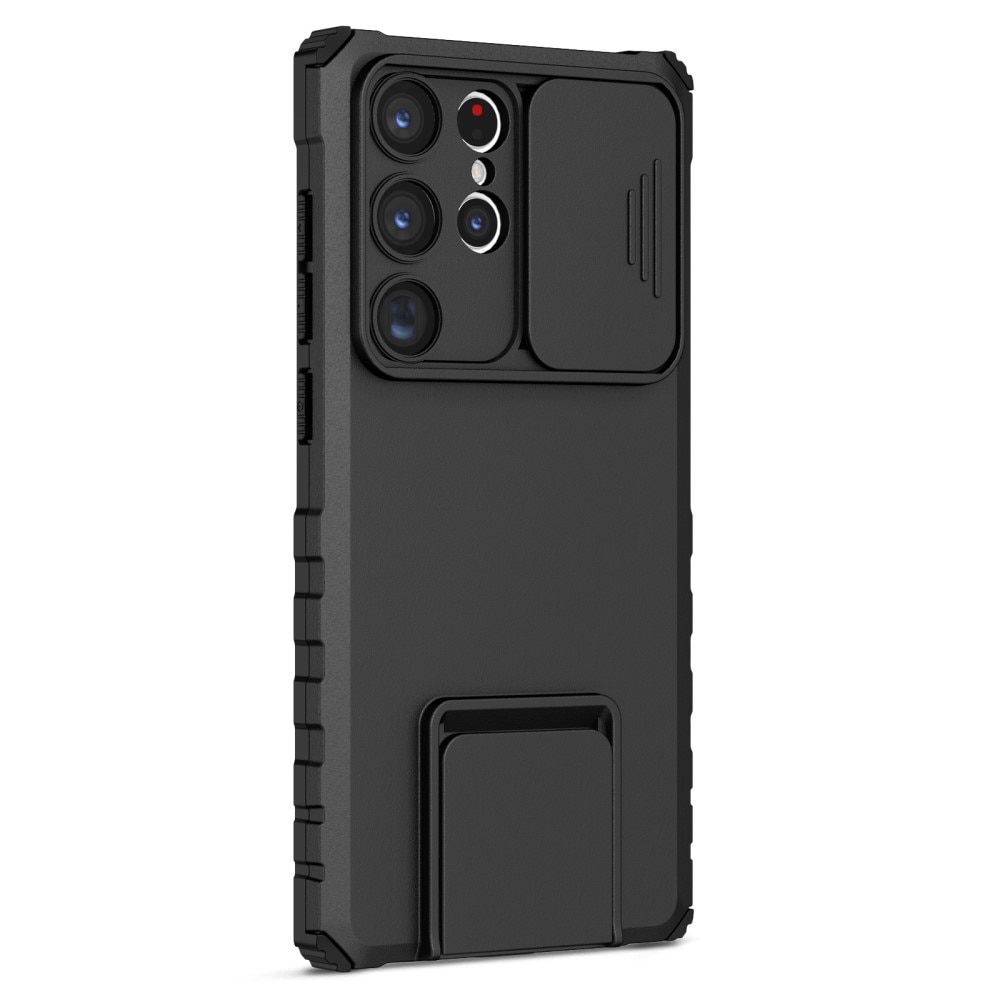 Samsung Galaxy S23 Ultra Kickstand Case w. Camera Protector Black
