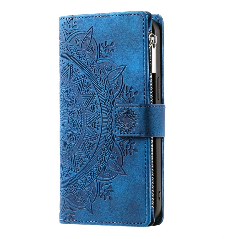 Samsung Galaxy A54 Wallet/Purse Mandala Blue