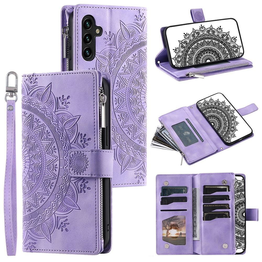 Samsung Galaxy A54 Wallet/Purse Mandala Purple