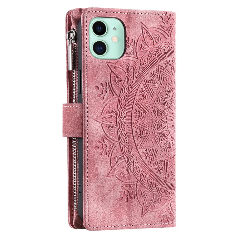 iPhone 12 Mini Wallet/Purse Mandala Pink