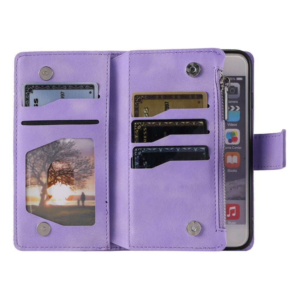 iPhone 12 Mini Wallet/Purse Mandala Purple