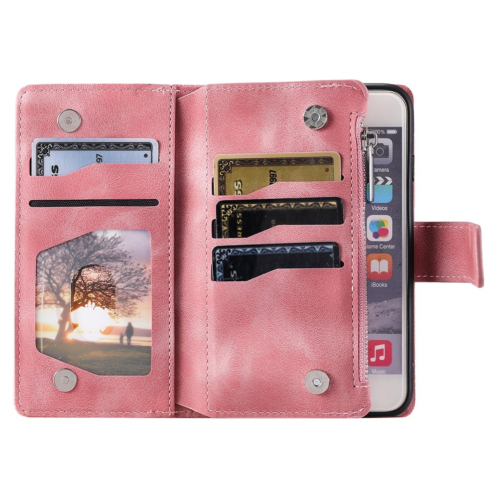 iPhone 13 Mini Wallet/Purse Mandala Pink