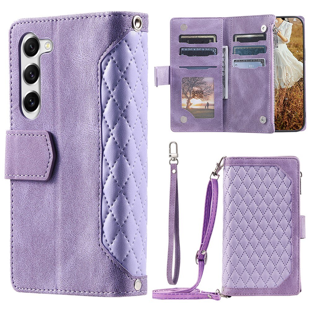 Samsung Galaxy S23 Wallet/Purse Quilted Purple