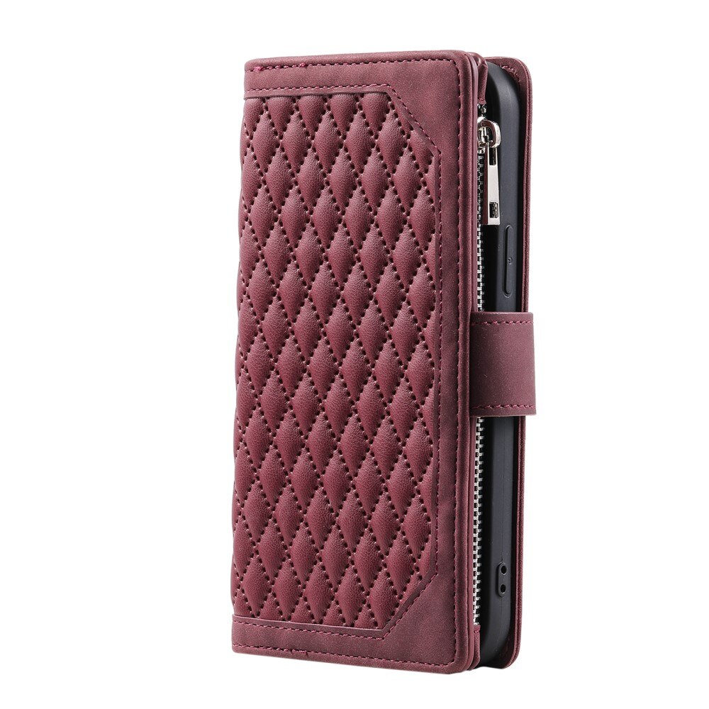 Samsung Galaxy S23 Wallet/Purse Quilted Red