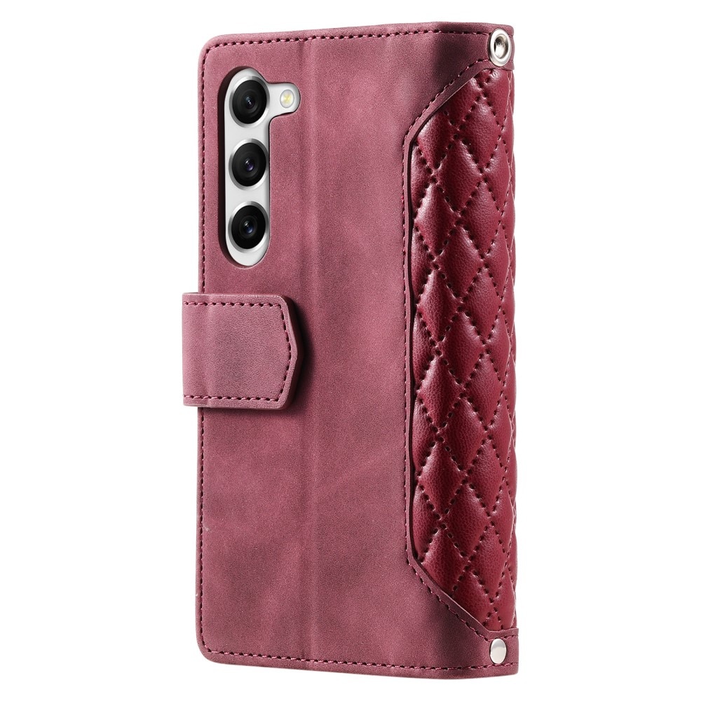 Samsung Galaxy S23 Wallet/Purse Quilted Red