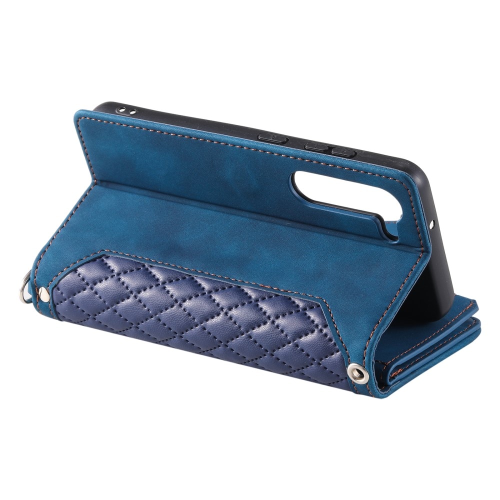 Samsung Galaxy S23 Plus Wallet/Purse Quilted Blue