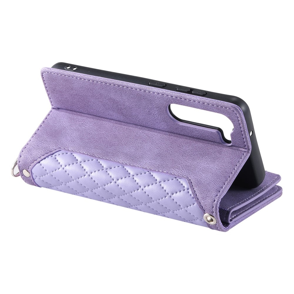 Samsung Galaxy S23 Plus Wallet/Purse Quilted Purple