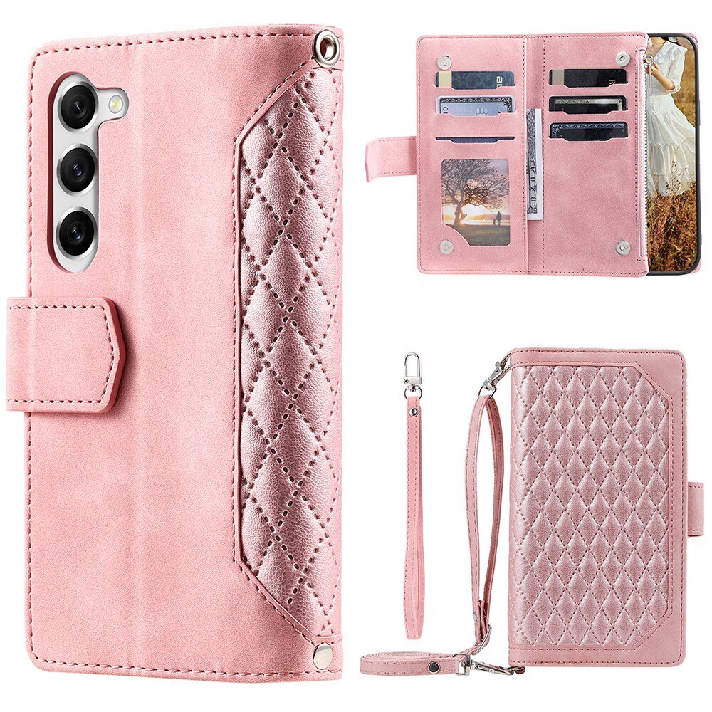 Samsung Galaxy S23 Plus Wallet/Purse Quilted Pink