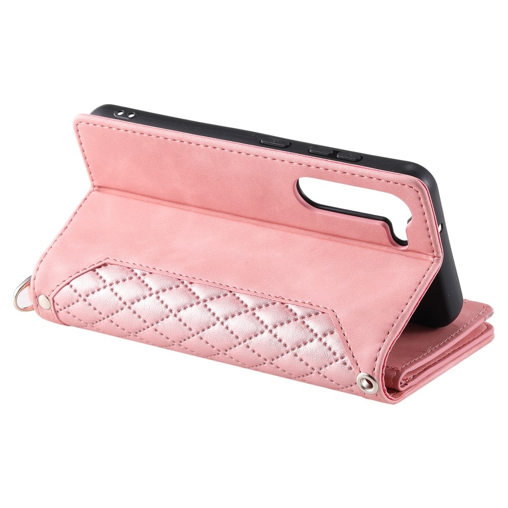 Samsung Galaxy S23 Plus Wallet/Purse Quilted Pink