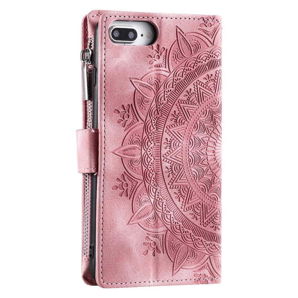 iPhone 7 Plus/8 Plus Wallet/Purse Mandala Pink