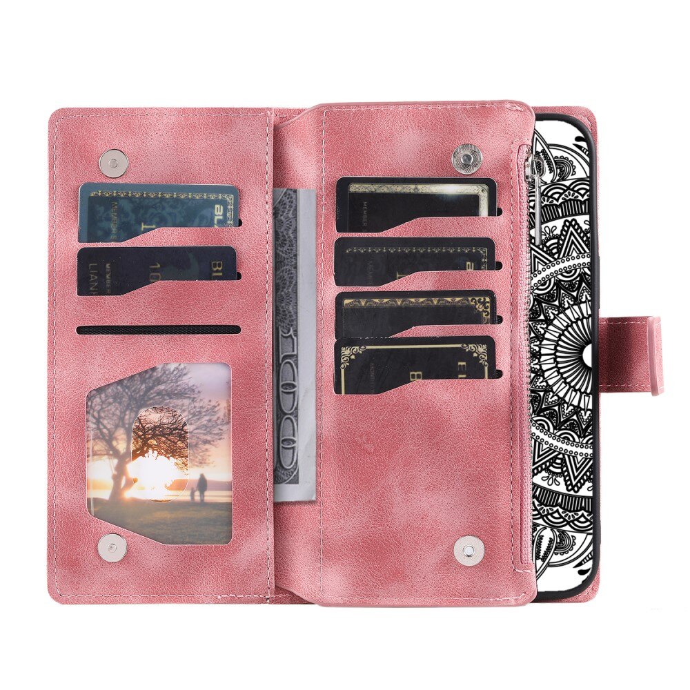 iPhone 7 Plus/8 Plus Wallet/Purse Mandala Pink