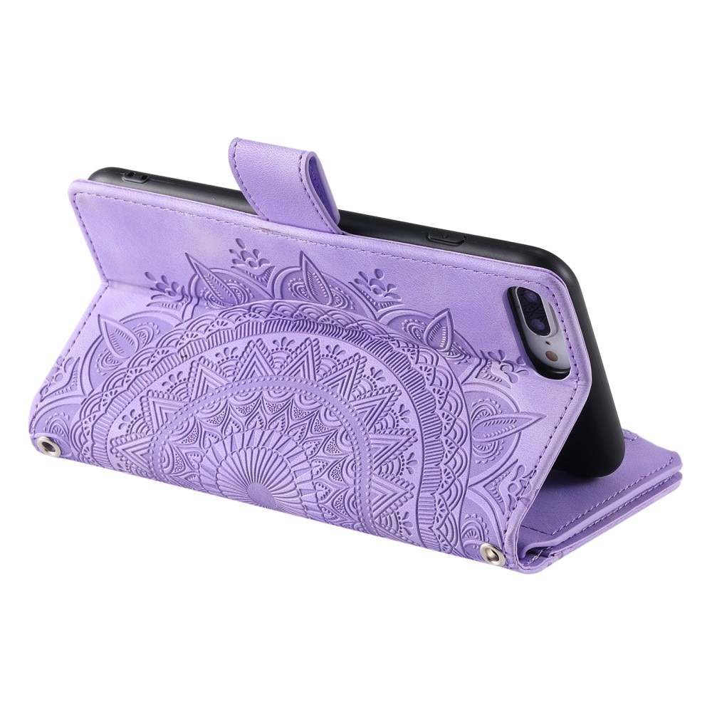 iPhone 7 Plus/8 Plus Wallet/Purse Mandala Purple