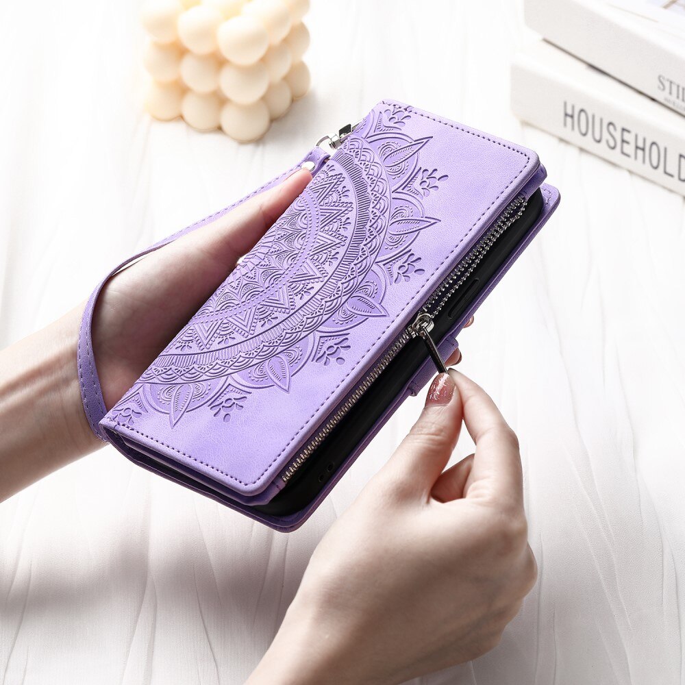 iPhone 7 Plus/8 Plus Wallet/Purse Mandala Purple