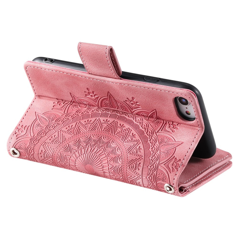 iPhone 7 Wallet/Purse Mandala Pink