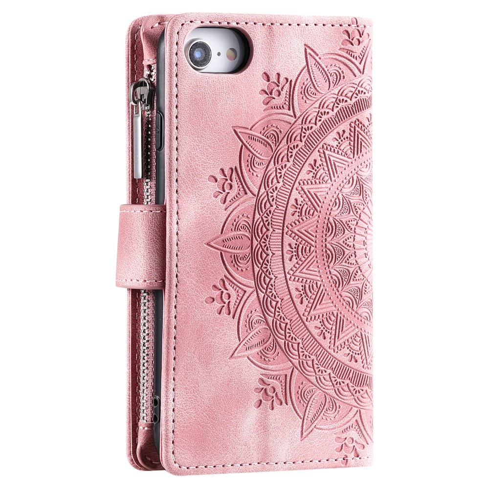 iPhone 8 Wallet/Purse Mandala Pink