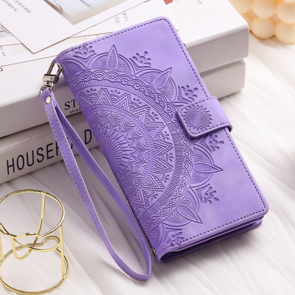 iPhone 7 Wallet/Purse Mandala Purple