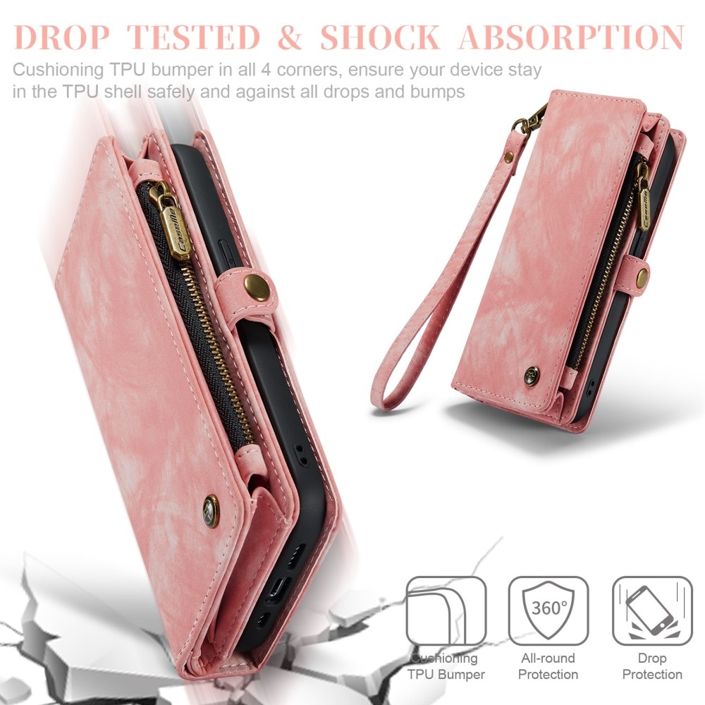 iPhone SE (2022) Multi-slot Wallet Case Pink
