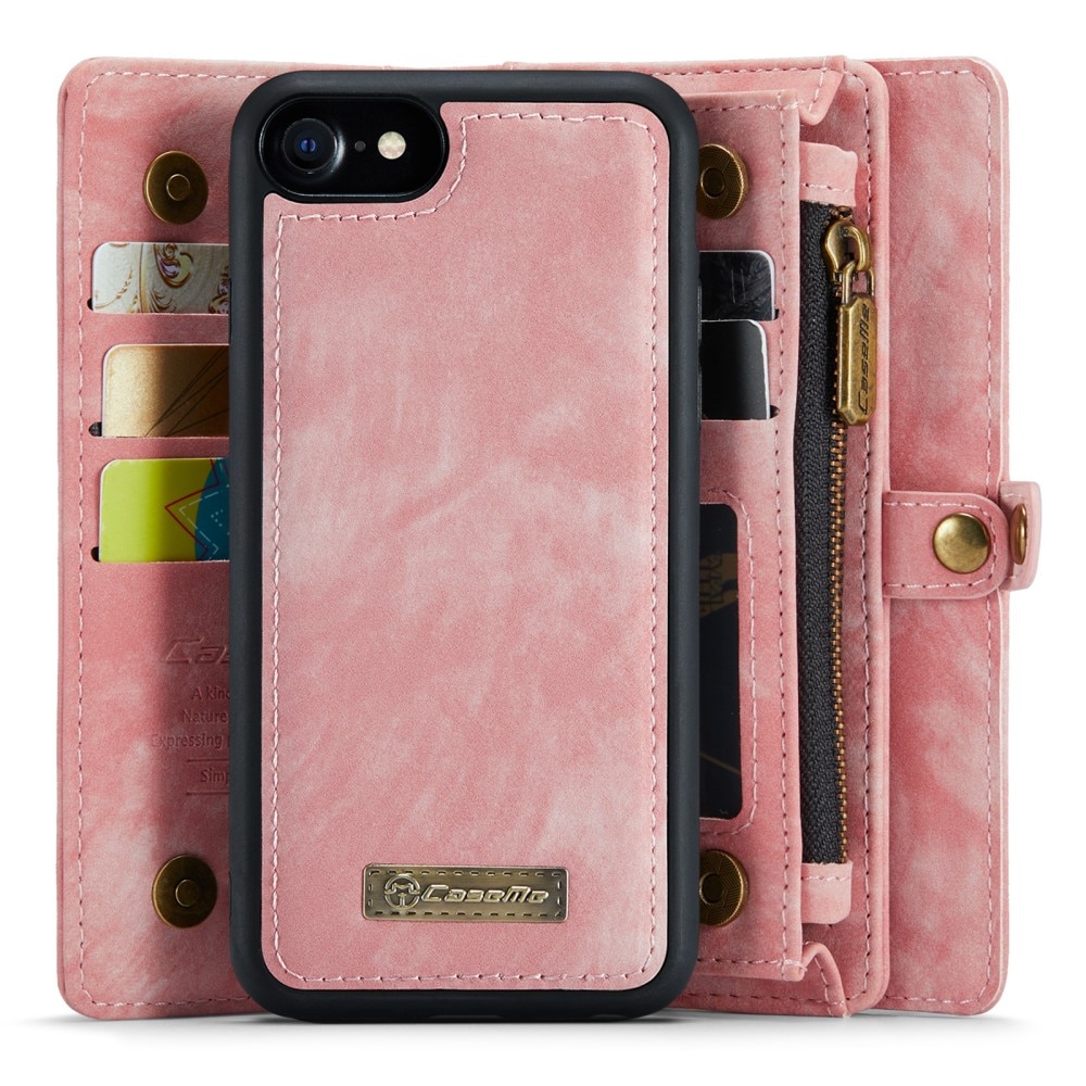 iPhone SE (2022) Multi-slot Wallet Case Pink