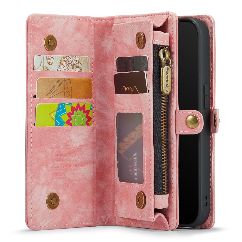 iPhone SE (2022) Multi-slot Wallet Case Pink