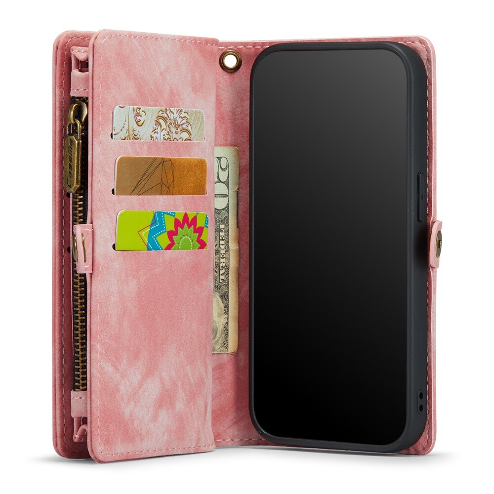 iPhone SE (2022) Multi-slot Wallet Case Pink