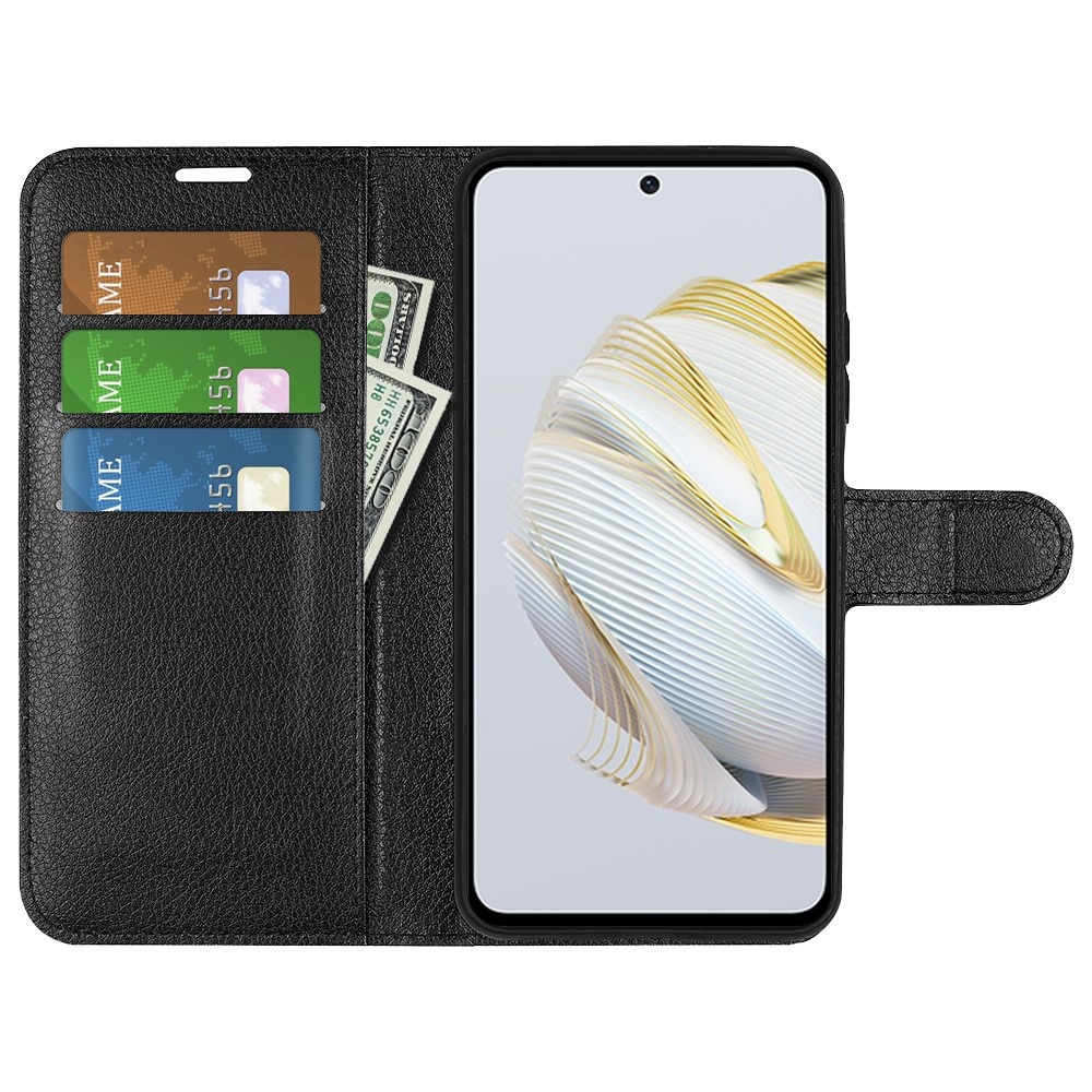 Huawei Nova 10 SE Wallet Book Cover Black