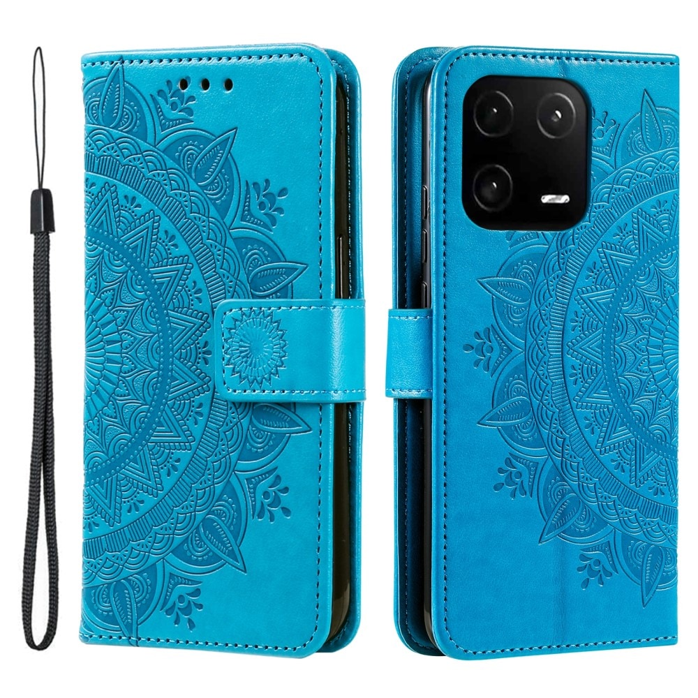 Xiaomi 13 Pro Leather Cover Mandala Blue